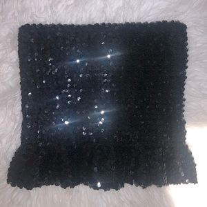 Sparkly black tube top